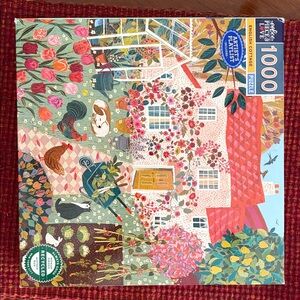 English Cottage 1000-Piece Puzzle by eeboo- Multicolor.  New